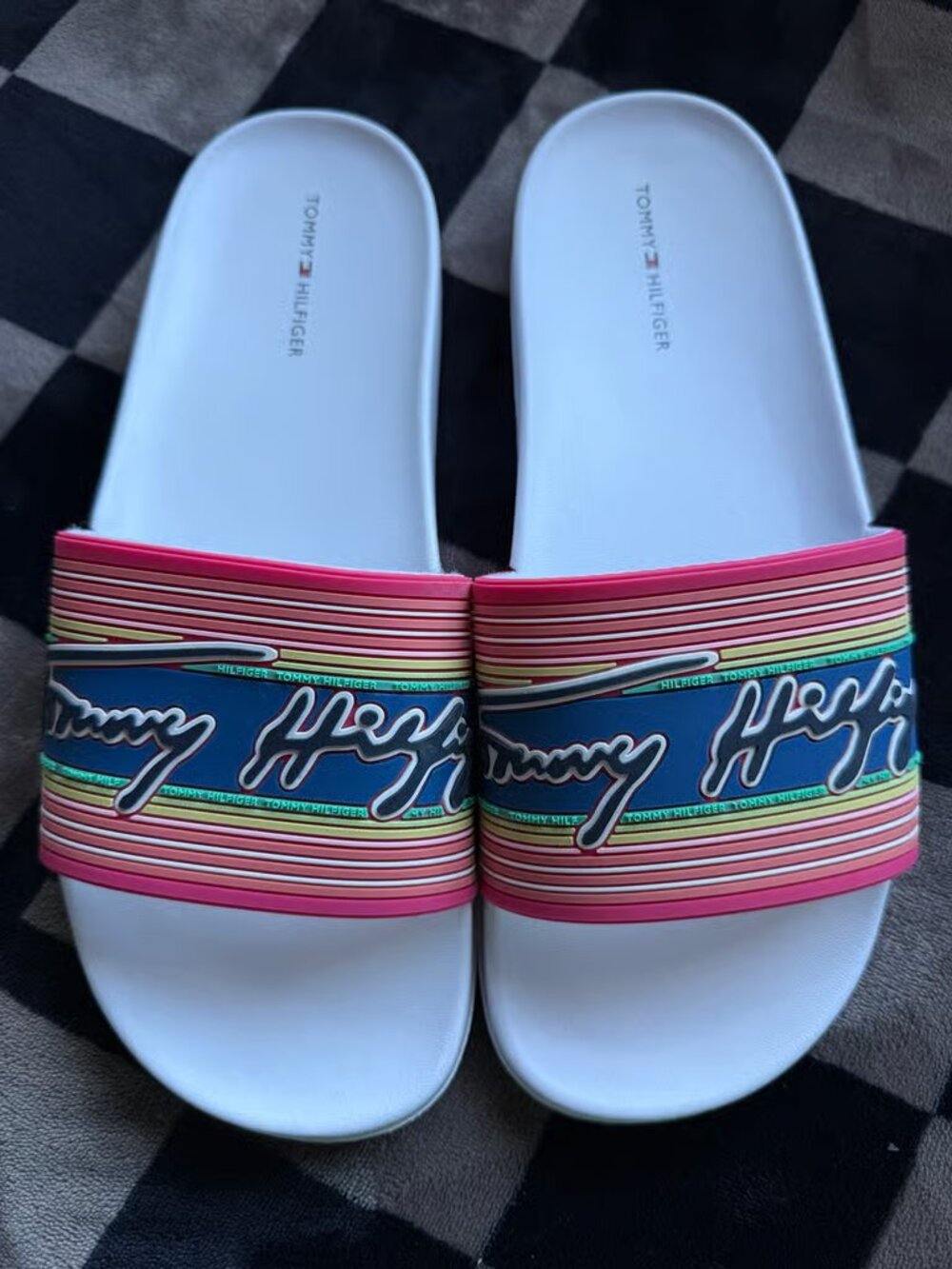 Hilfiger Rainbow Slides